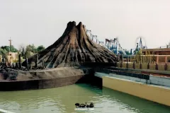 Jungle Rapids - Realizzazione vulcano